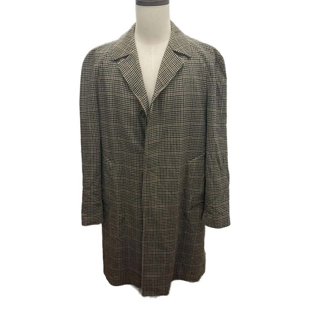 Dunn & Co. West of England All Wool Shower Resistant Houndstooth Overcoat